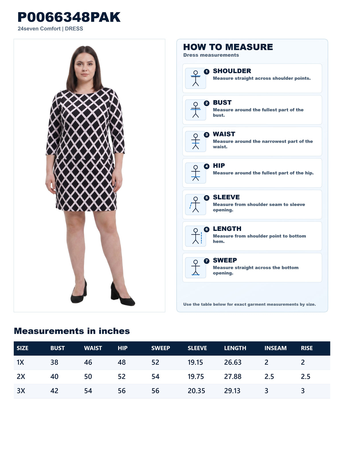 Garment measurements