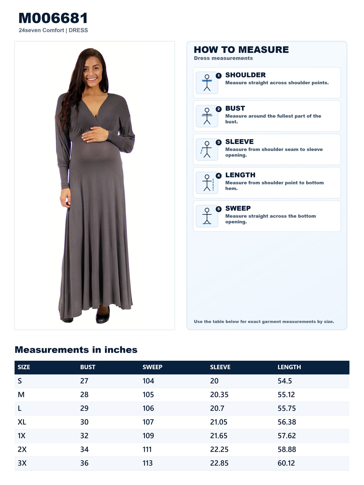 Garment measurements