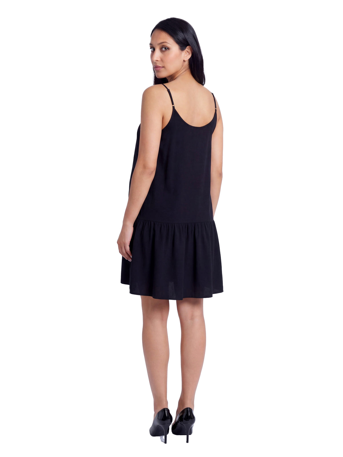 24seven Comfort Essential Maternity Scoop Neck Spaghetti Strap Pocket A Line Mini Dress