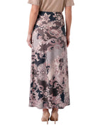 24seven Comfort Essential Maternity Paisley Elastic Waist A Line Maxi Skirt