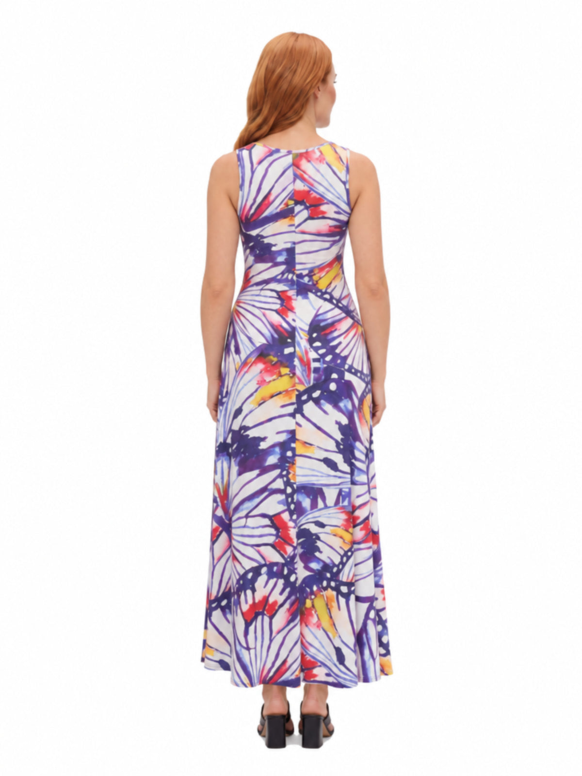 24seven Comfort Essential Maternity Butterfly Scoop Neck Sleeveless A Line Maxi Dress