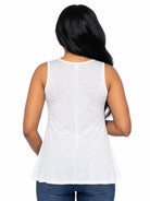 24seven Comfort Basic Maternity Scoop Neck Sleeveless Flared Tunic Tank Top