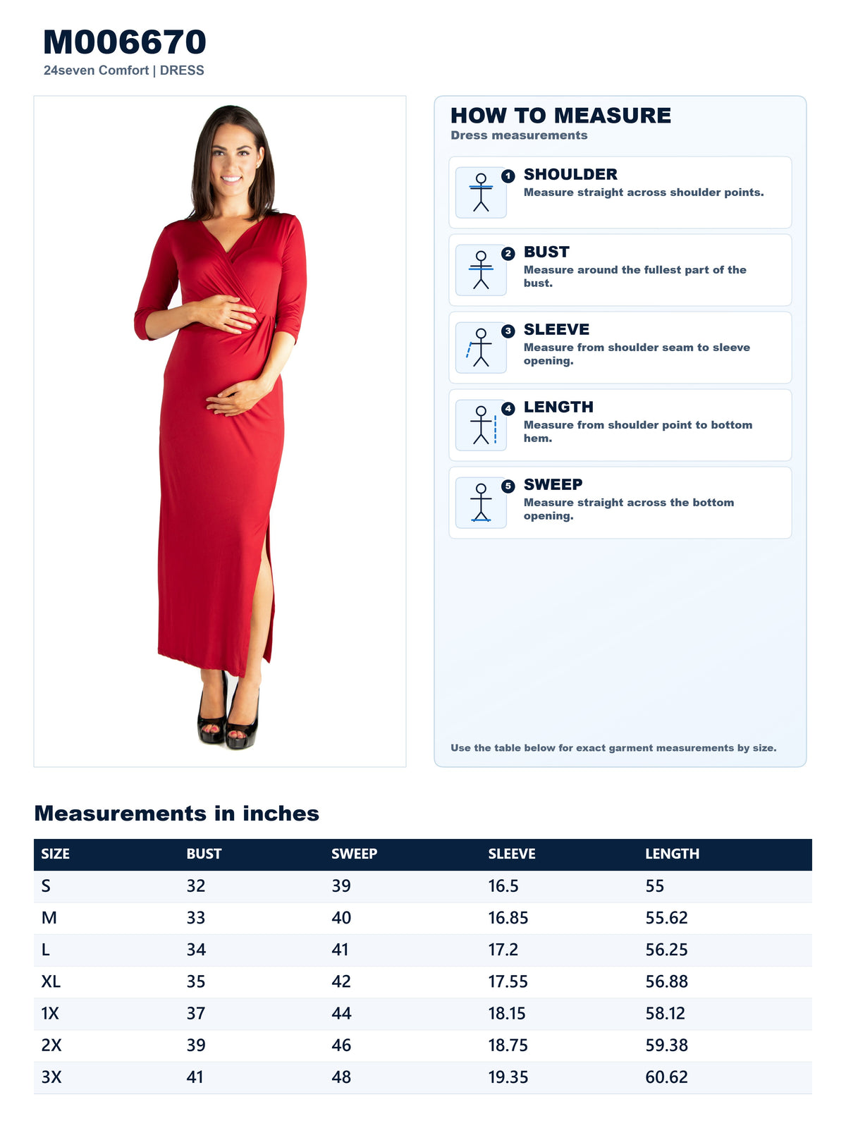 Garment measurements