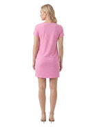 24seven Comfort Essential Maternity Short Sleeve Round Neck Mini Shift Dress