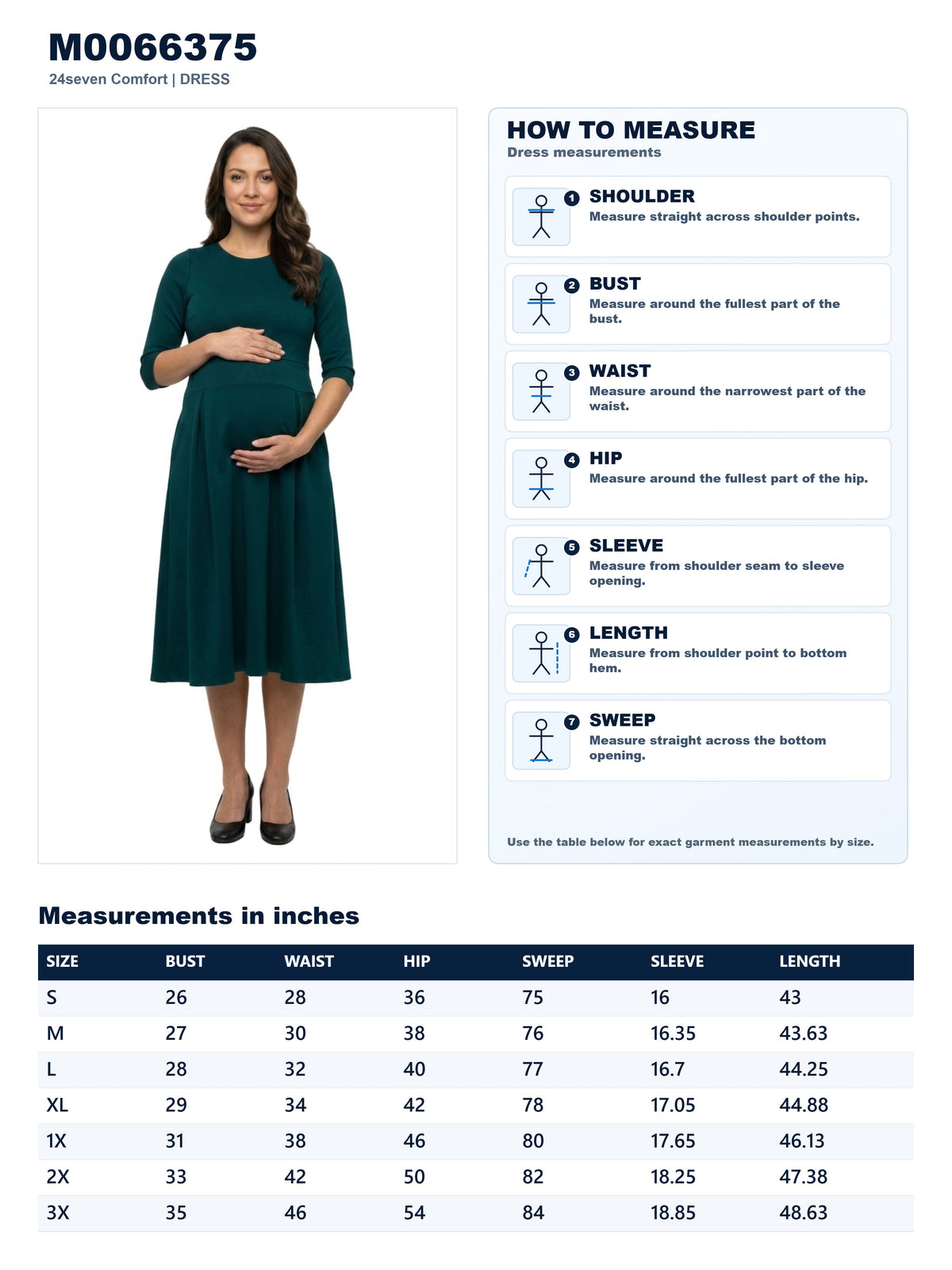 Garment measurements