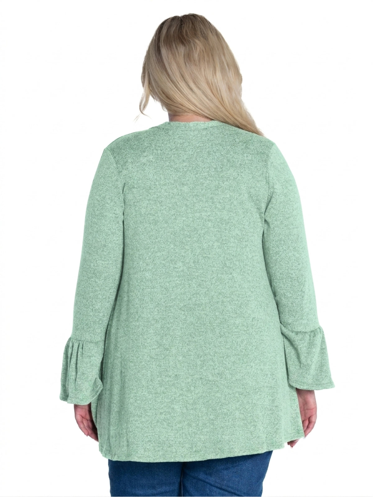 24seven Comfort Essential Curvy Soft Stretch Open Front Cardigan Jacket