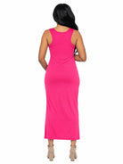 24seven Comfort Essential Maternity Scoop Neck Sleeveless Racerback Maxi Dress