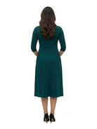 24seven Comfort Essential Maternity Elegant Three-Quarter Sleeve Dress