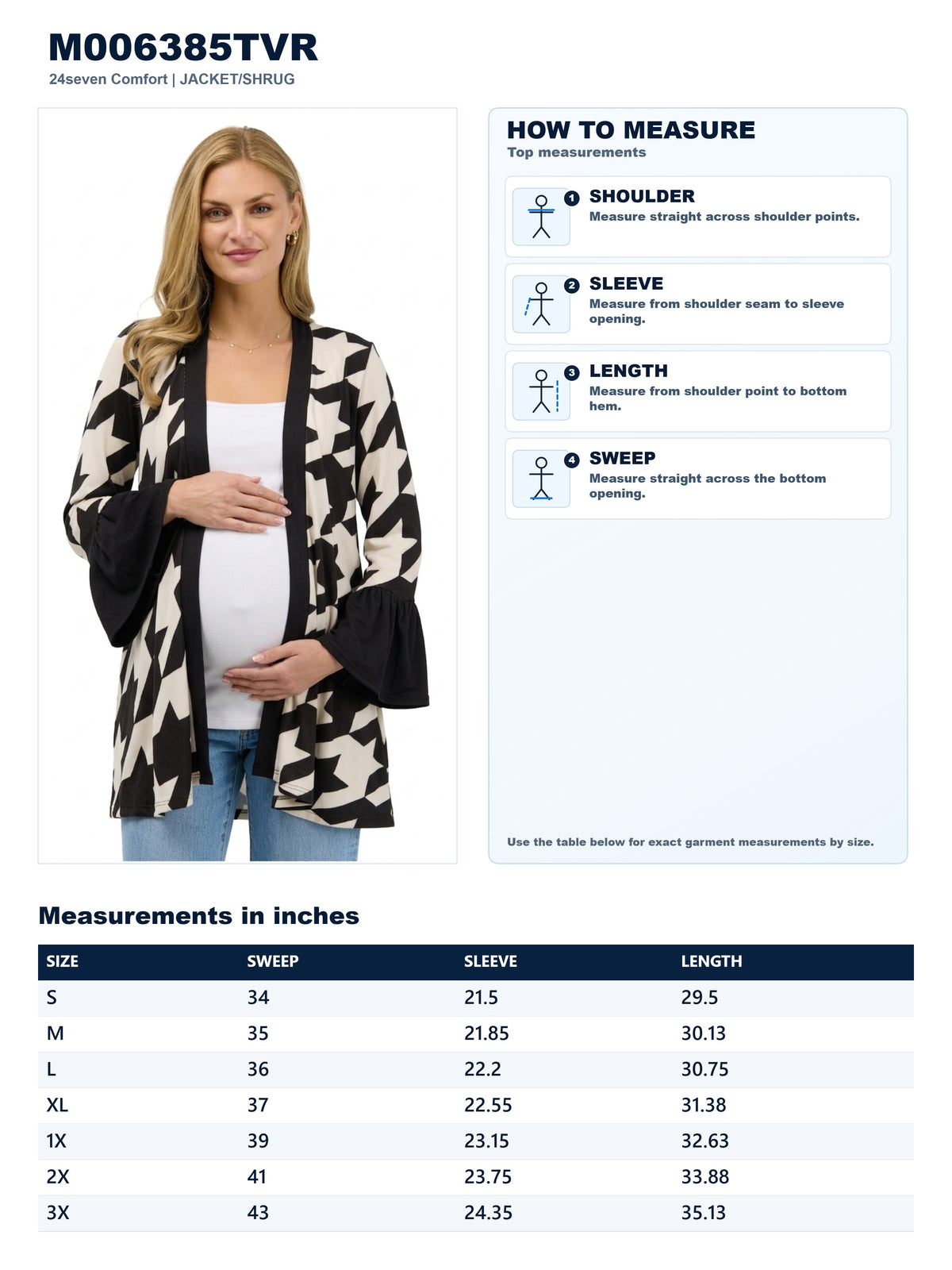 Garment measurements