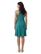 24seven Comfort Essential Maternity Ribbed Knit Sleeveless Scoop Neck Pocket A Line Midi Dress