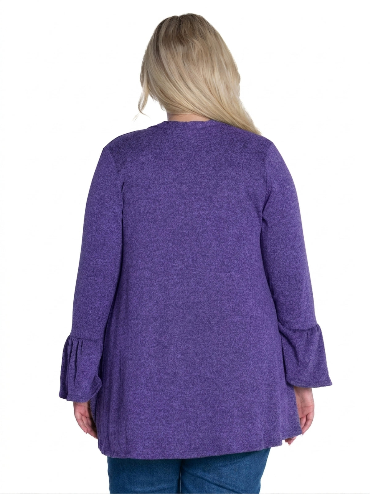 24seven Comfort Essential Curvy Soft Stretch Open Front Cardigan Jacket