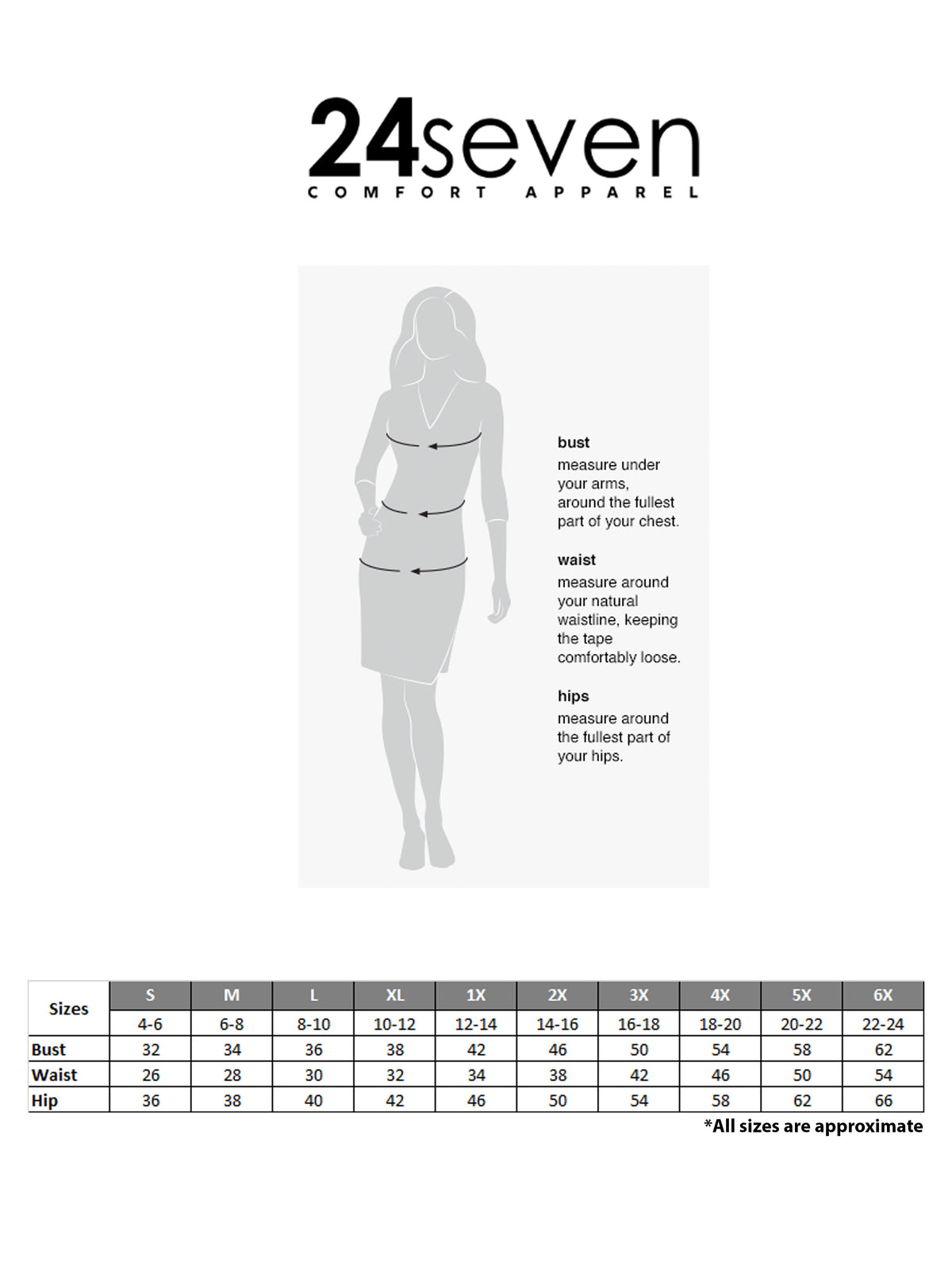 Garment measurements