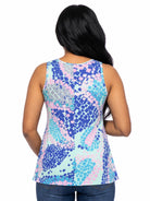 24seven Comfort Essential Matenity Abstract Scoop Neck Tunic Tank Top