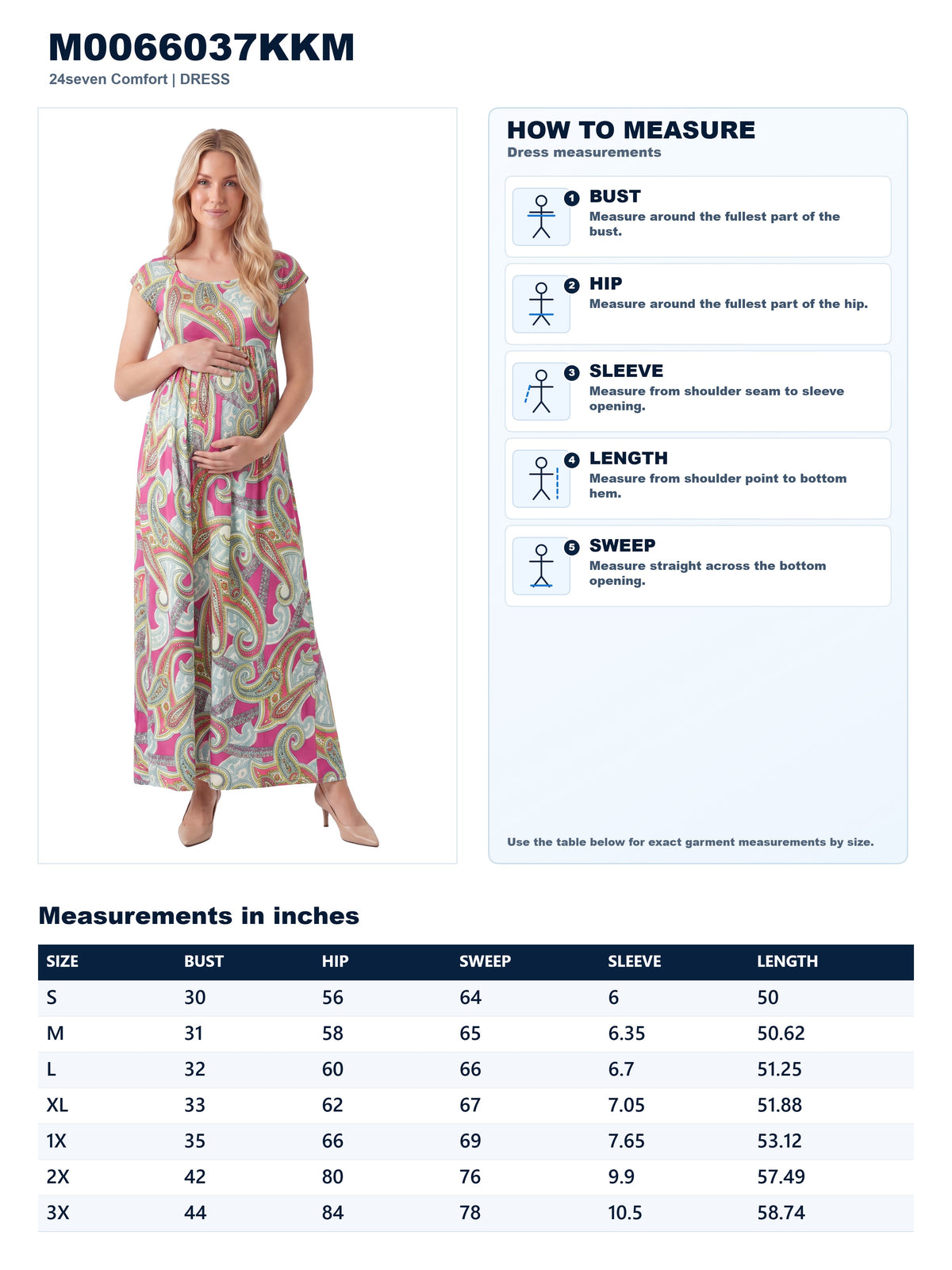 Garment measurements