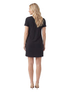 24seven Comfort Essential Maternity Short Sleeve Round Neck Mini Shift Dress
