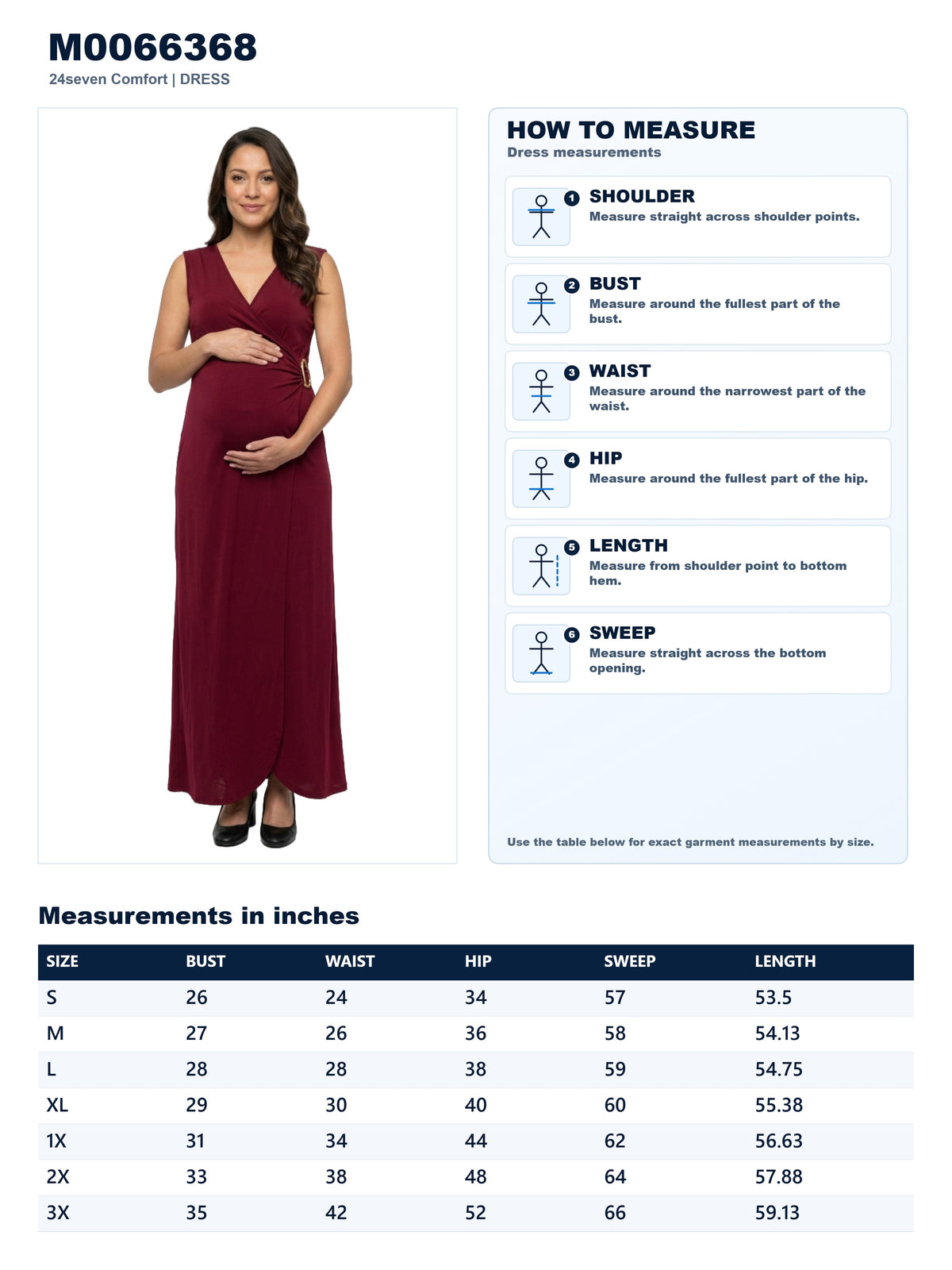 Garment measurements