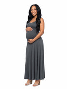 24seven Comfort Essential Maternity Scoop Neck Sleeveless A Line Maxi Dress
