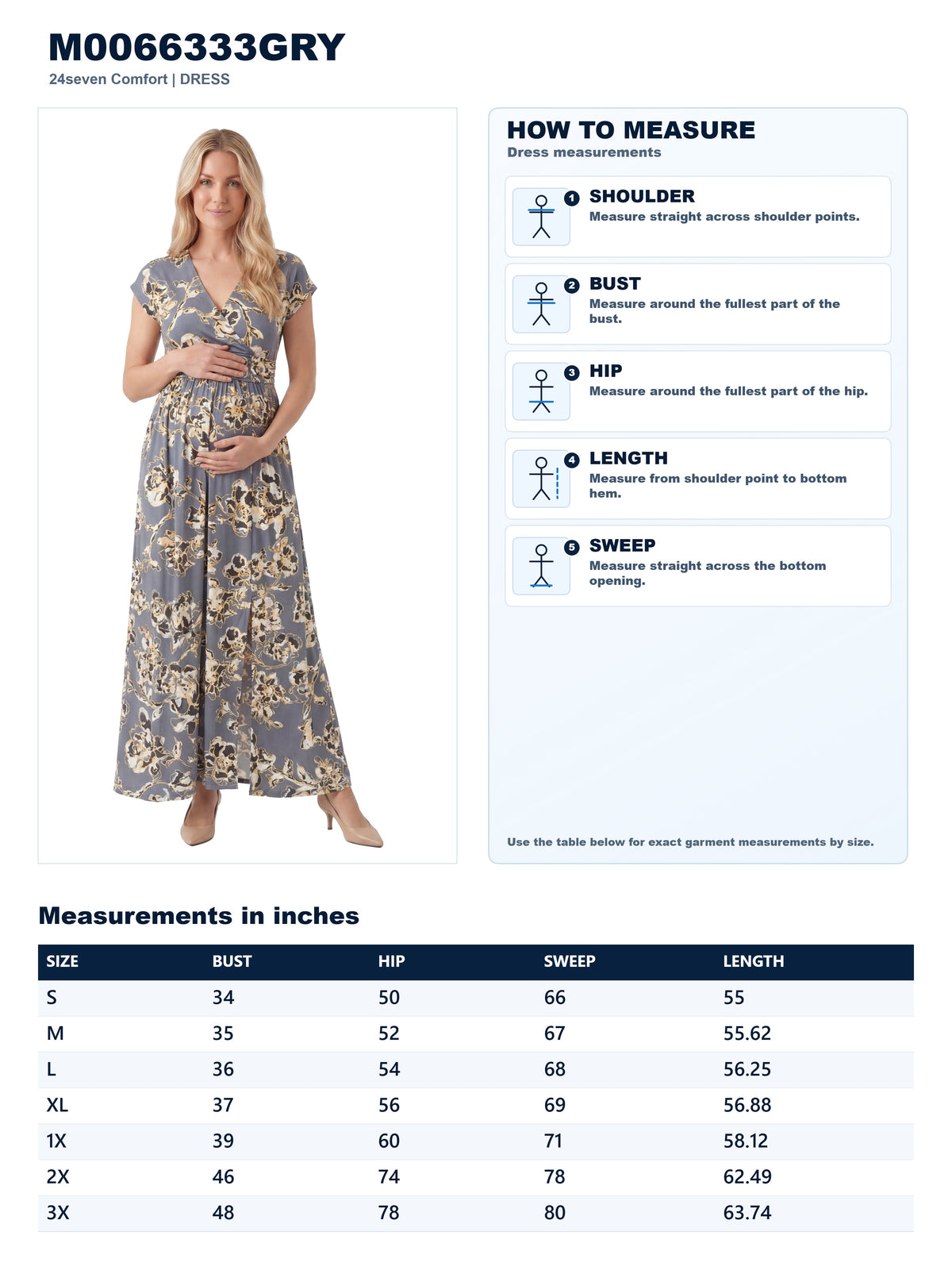 Garment measurements