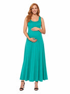 24seven Comfort Essential Maternity Scoop Neck Sleeveless A Line Maxi Dress