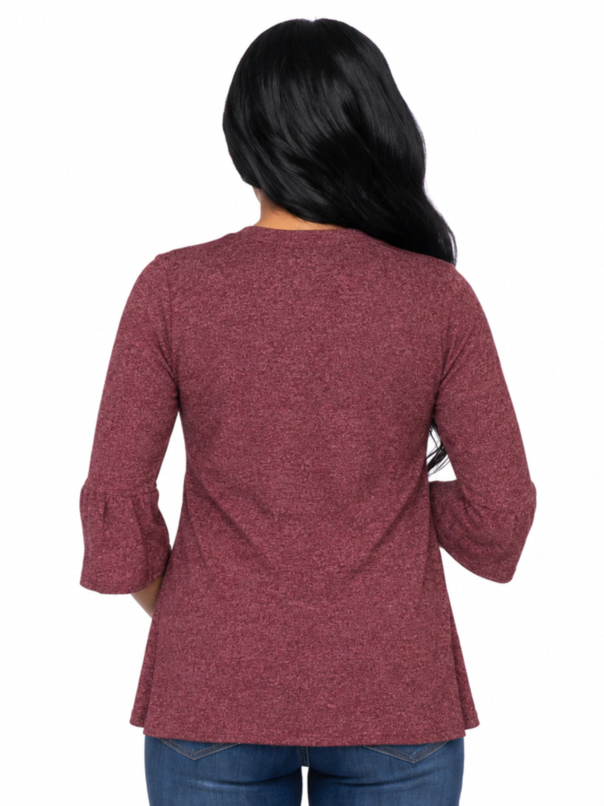24seven Comfort Essential Maternity Scoop Neckline Bell Sleeve Cardigan Jacket