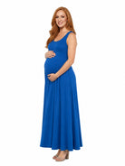 24seven Comfort Essential Maternity Scoop Neck Sleeveless A Line Maxi Dress