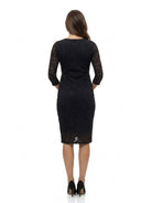 24seven Comfort Elevate Maternity Lace Wrap with Three-Quarter Sleeves Dress