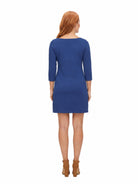 24seven Comfort Essential Maternity Three Quarter Sleeve A Line Knee Length Dress
