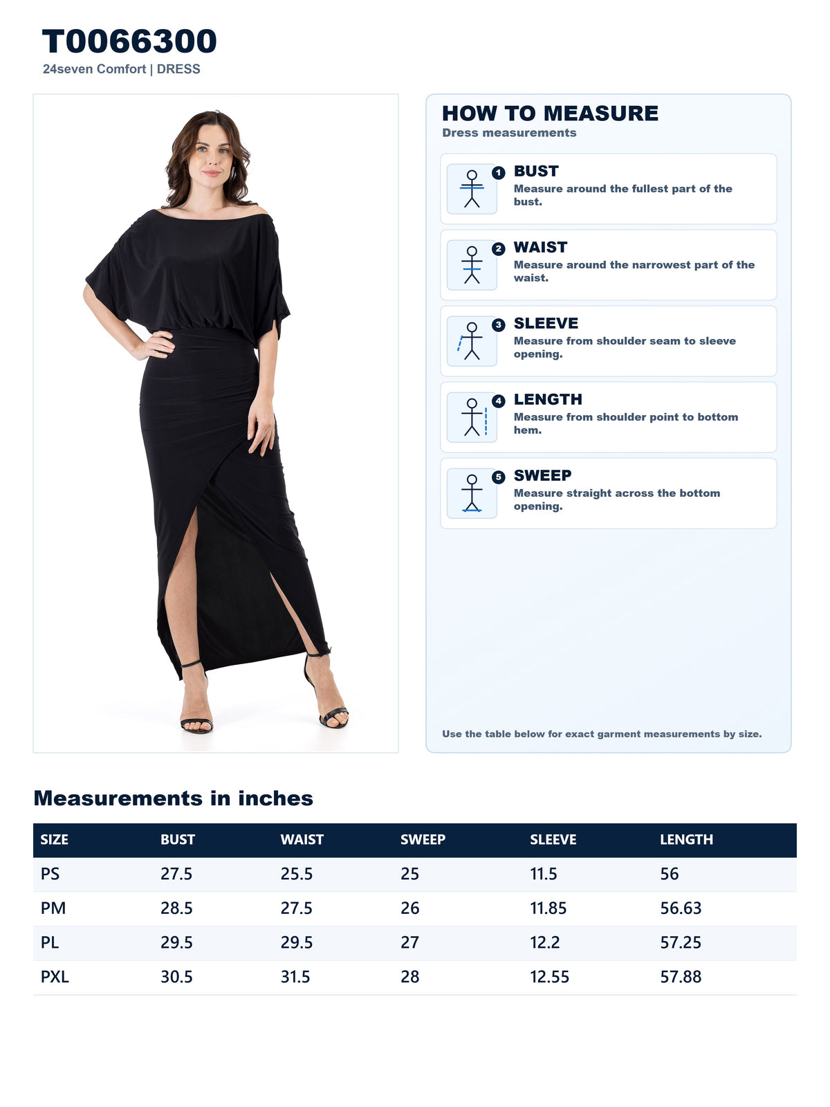 Garment measurements
