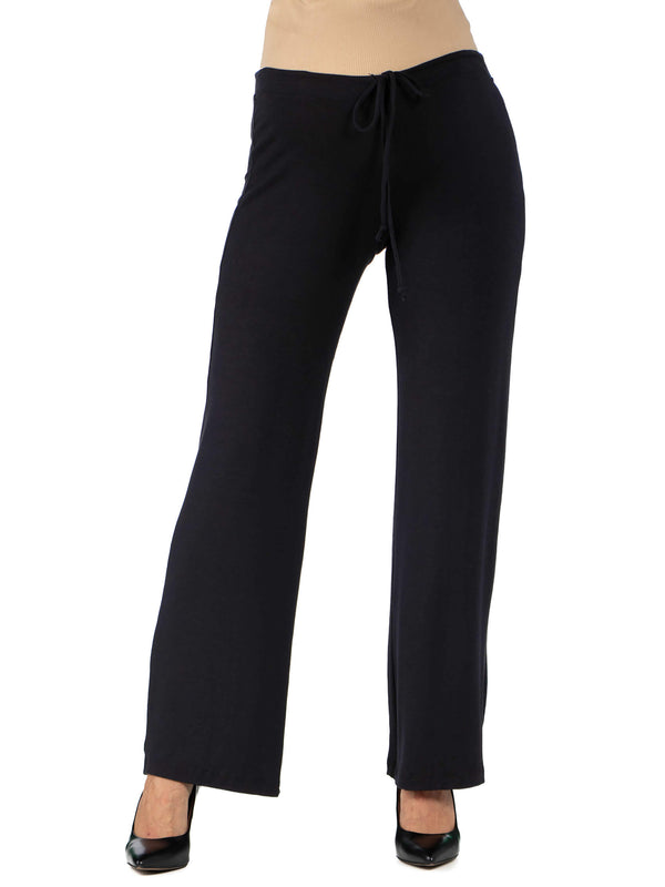 Basic Maternity Elastic Waist Straight Leg Drawstring Lounge Pants