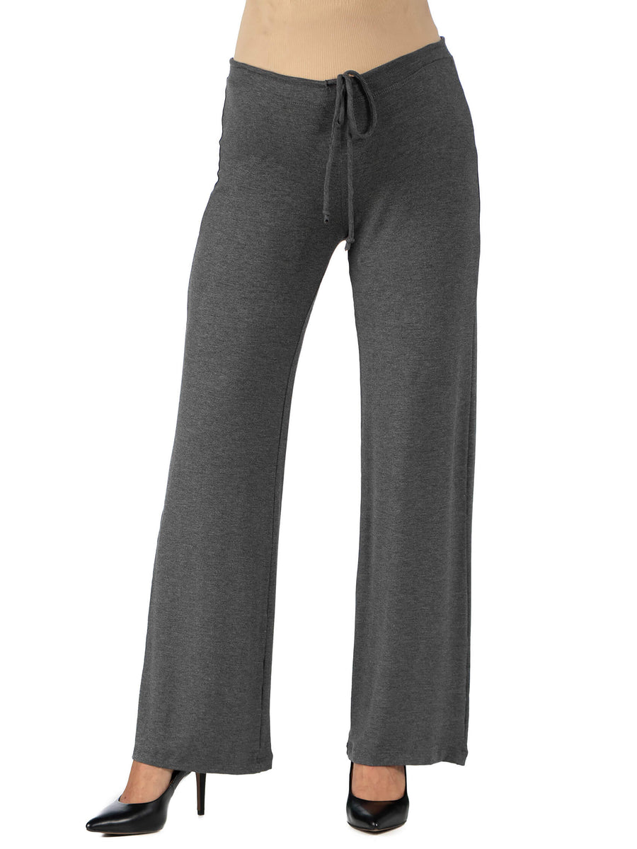 Basic Maternity Elastic Waist Straight Leg Drawstring Lounge Pants