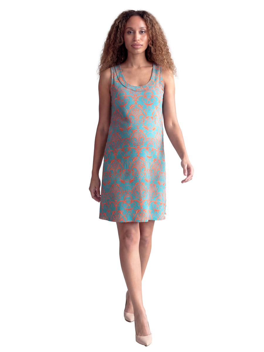 Essential Maternity Abstract Sleeveless Knee Length Shift Dress