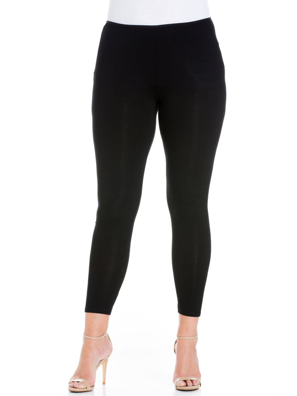 Basic Plus Size Comfortable Ankle Length Leggings