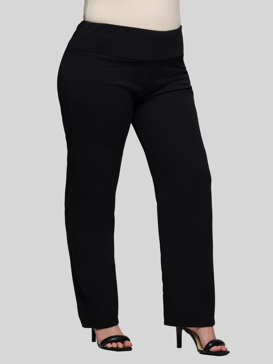 Essential Plus Size Comfortable Stretch High Waist Dress Pants