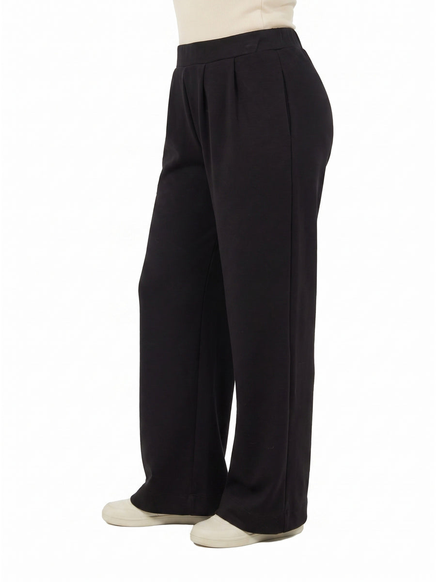 24seven Comfort Essential Curvy Soft Stretch Wide Leg Pocket Pant