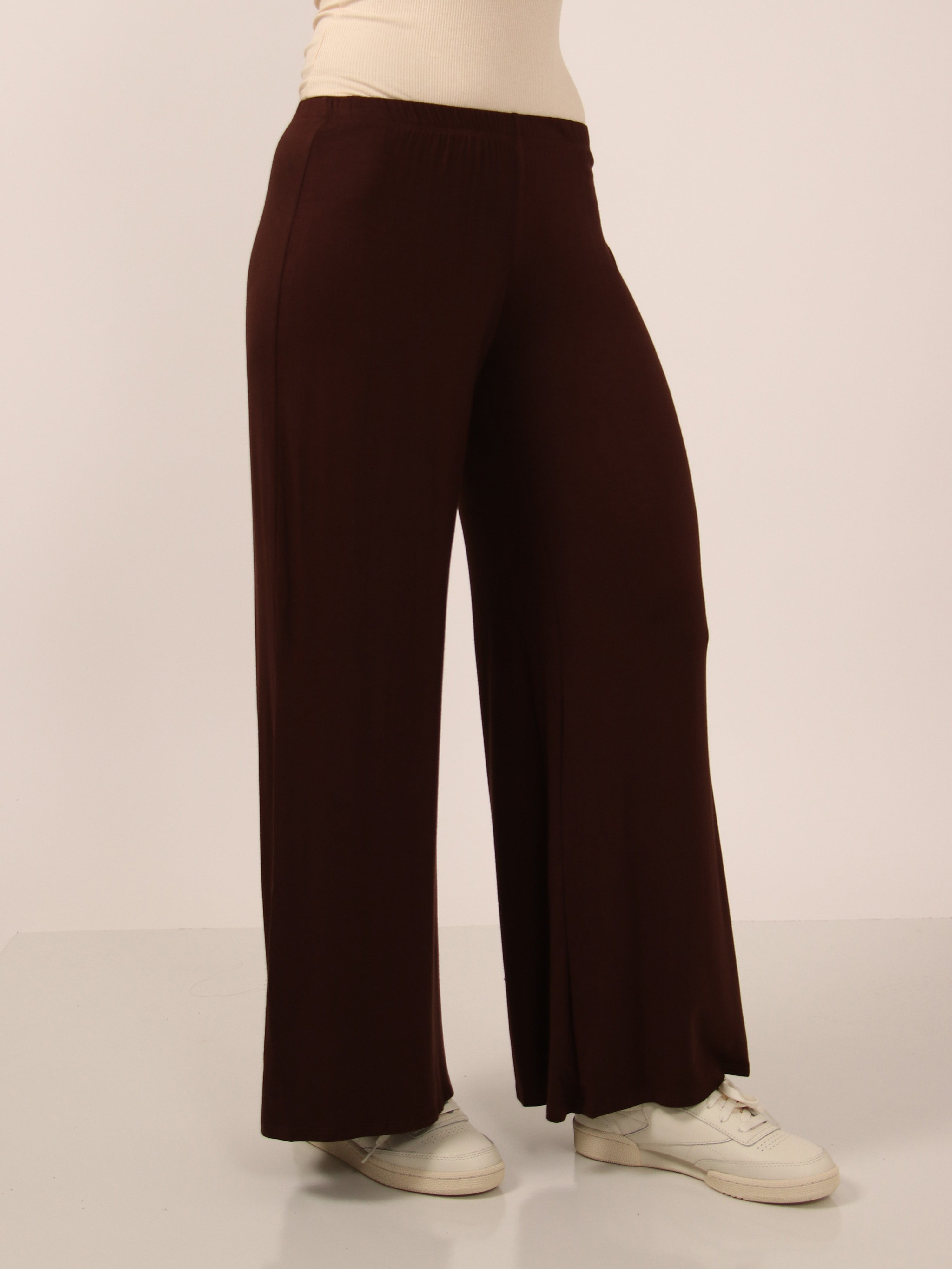 Basic Womens Comfortable Solid Color Palazzo Pants – 24seven Comfort