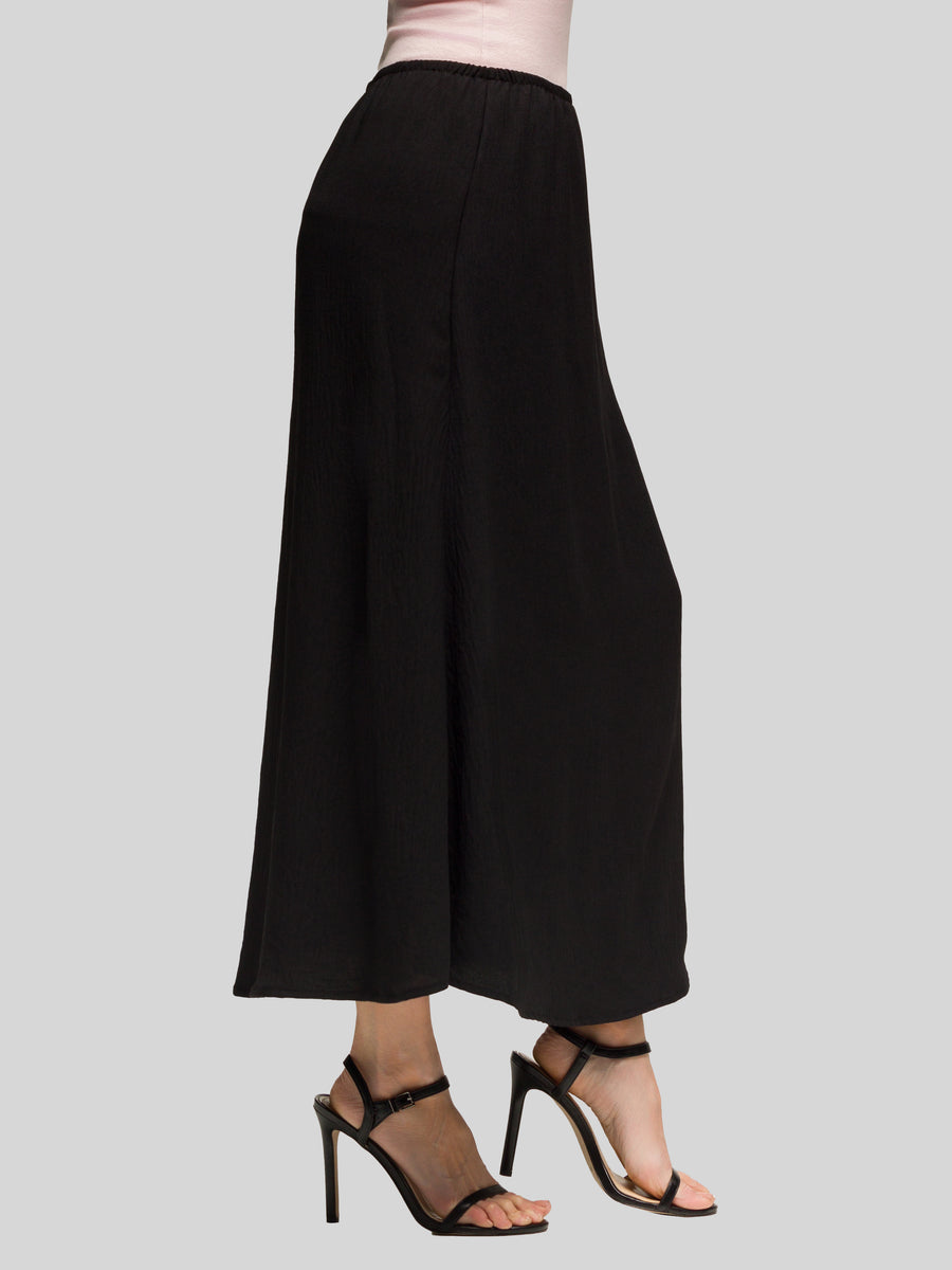 Essential Womens Elastic Waist A Line Maxi Skirt
