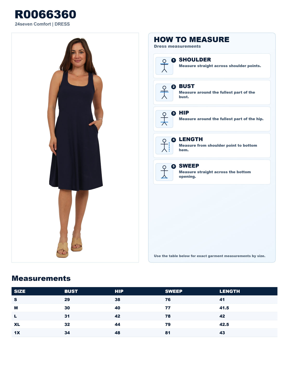 Garment measurements