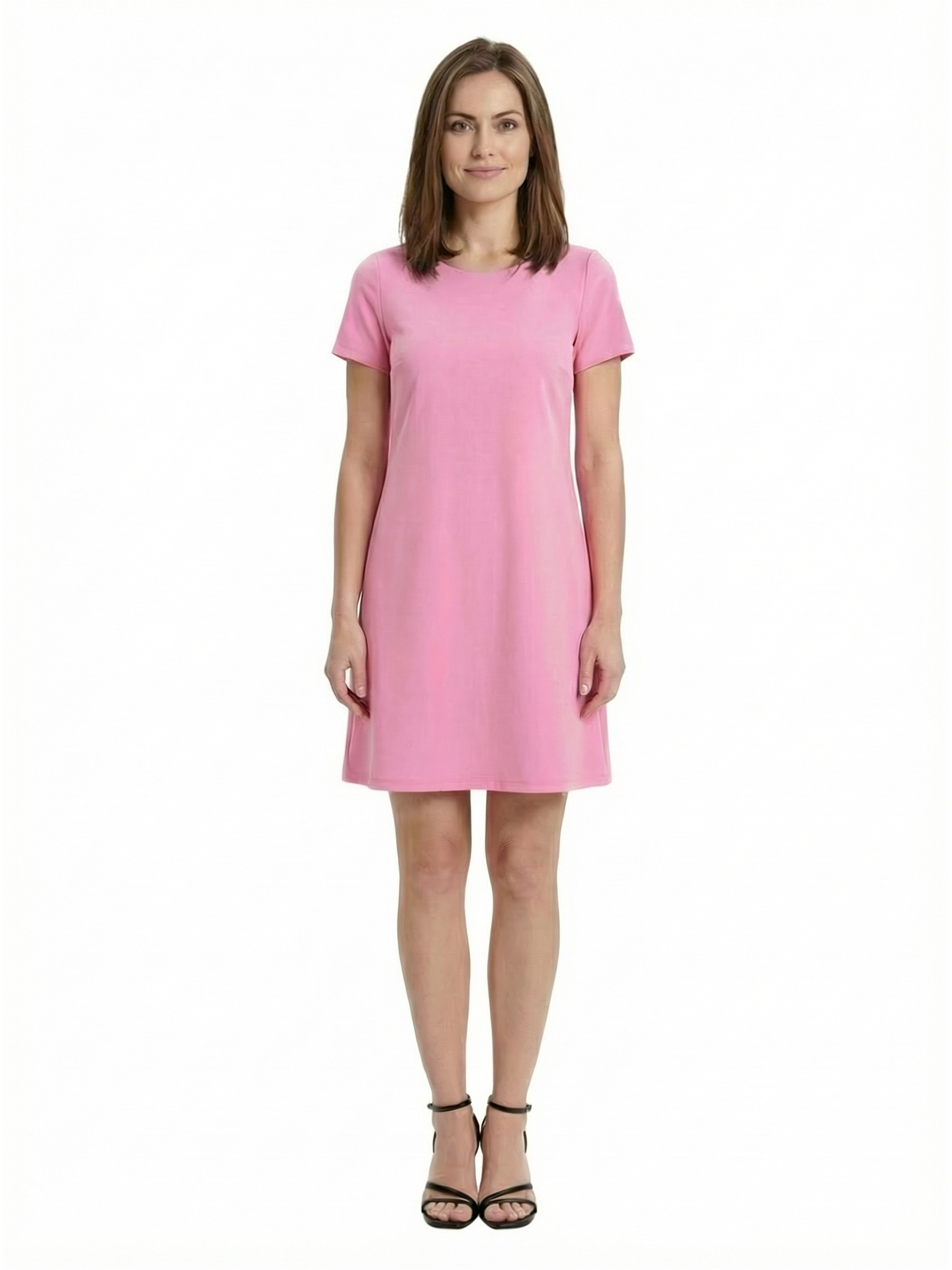 shift petite mini dress Women's Petite Cream Embroidered Linen Look Shift Mini Dress