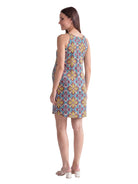 24seven Comfort Essential Maternity Floral Knee Length Paisley Sleeveless Keyhole Dress