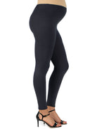 24seven Comfort Basic Maternity Fitted Ankle Length Elastic Waist Comfortable Stretch Leggings
