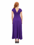 24seven Comfort Essential Maternity Cap Sleeve V Neck Empire Waist A Line Maxi Dress