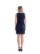 24seven Comfort Elevate Maternity Lace Sleeveless Boat Neck Mini Shift Dress