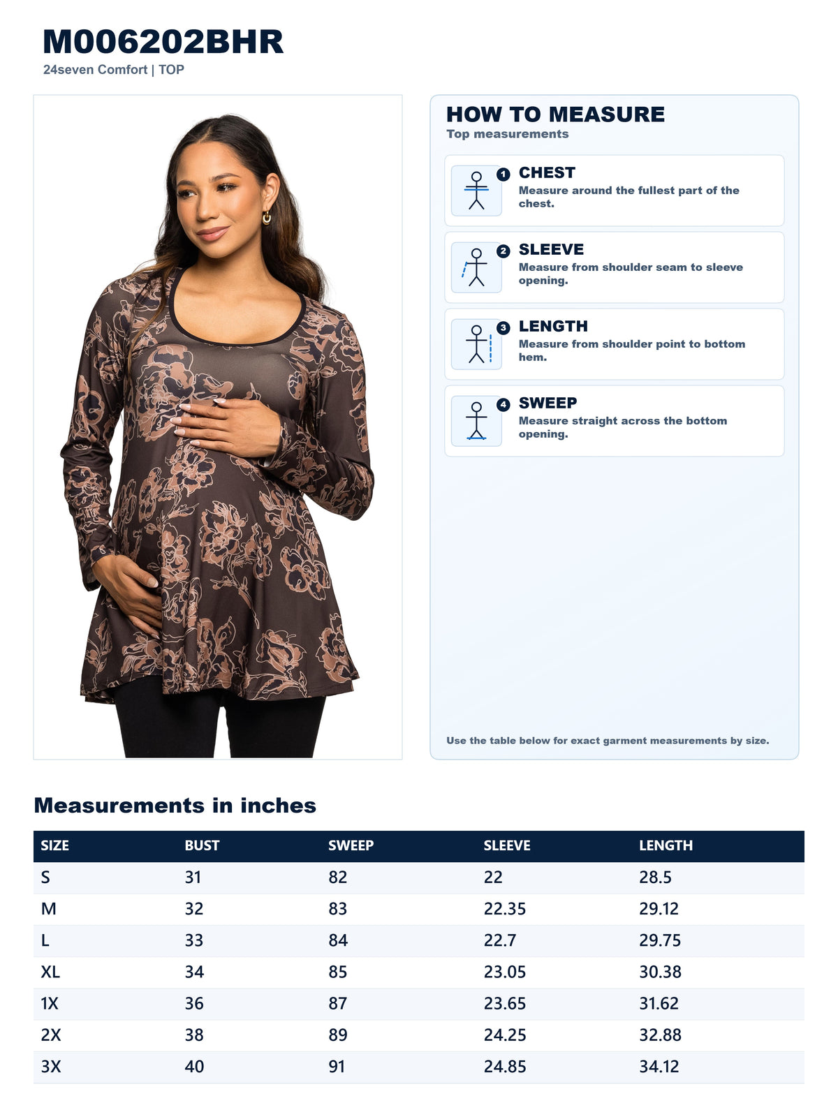 Garment measurements