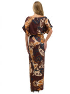 24seven Comfort Elevate Maternity Elegant Scoop Neck with Dolman Sleeves Maxi Dress