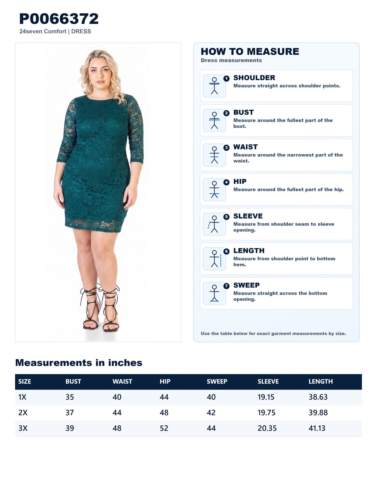 Garment measurements