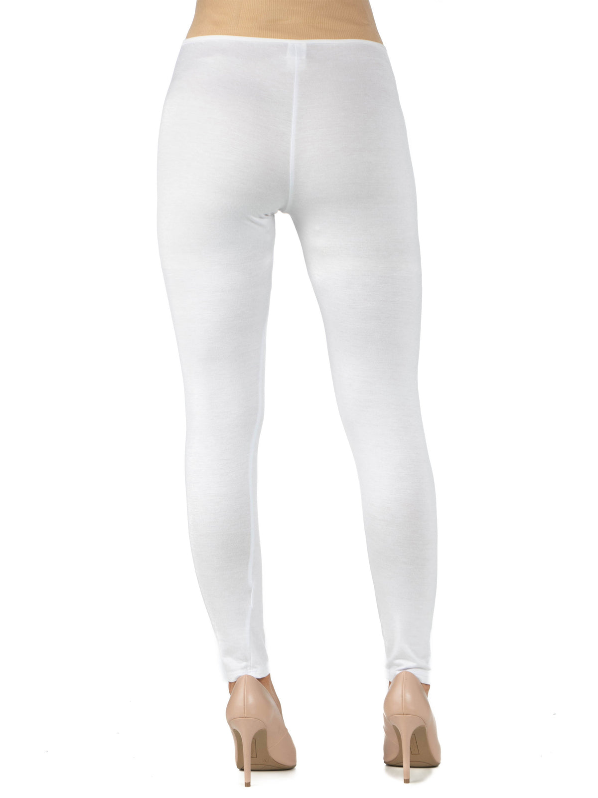 24seven Comfort Basic Maternity Fitted Ankle Length Elastic Waist Comfortable Stretch Leggings