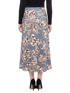 24seven Comfort Essential Maternity Floral Elastic Waist A Line Maxi Skirt