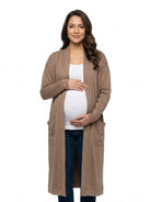 24seven Comfort Essential Maternity Soft Stretch Open Front Cardigan Jacket
