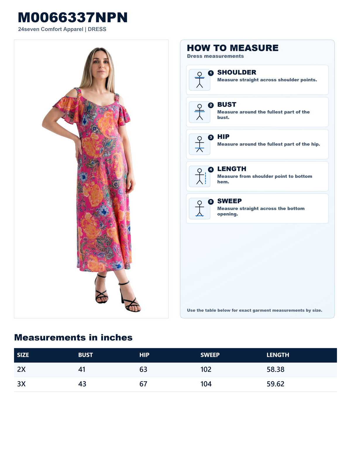 Garment measurements