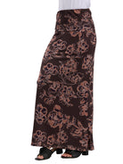 24seven Comfort Essential Womens Floral Elastic Waistband Maxi Skirt